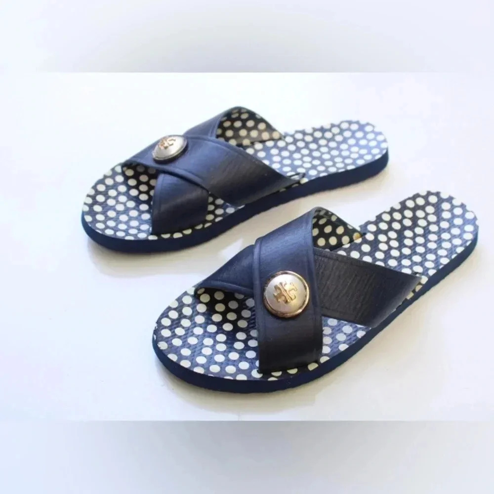 Tory Burch Black and White Sandals - Picture 6 of 16